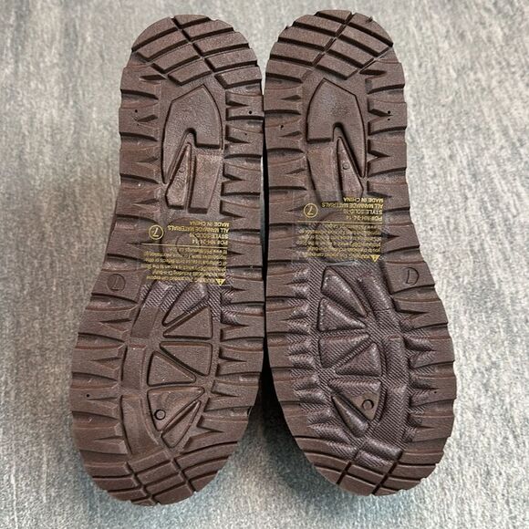 NEW Platform Slip On Clog Slippers Sherpa Faux Fur Lining Chocolate Brown Size 7 - Picture 4 of 13